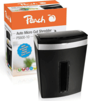 Peach PS600-10 iratmegsemmisítő - Fekete