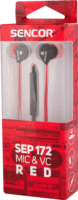 Sencor SEP 172 VCM Fülhallgató - Piros