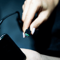 Green Cell Ray USB-A apa - USB-C apa Adat- és töltőkábel 1.2m - Fekete