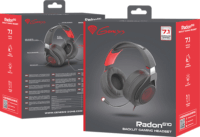 Genesis Radon 610 7.1 Gaming Headset - Fekete / Piros