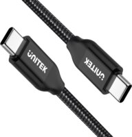 Unitek USB-C apa - USB-C apa Adat- és töltőkábel 2m - Fekete