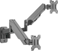 Manhattan 17"-32" LCD TV/Monitor fali tartó - Fekete (2 kijelző)