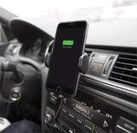 Yenkee Wireless autós Qi töltő / tartó 10W Fekete