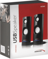 AudioCore AC860 2.0 hangfal - Fekete