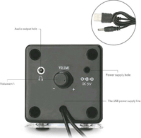 AudioCore AC870B 2.0 hangfal - Fekete