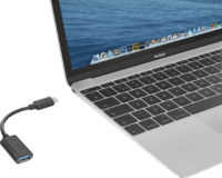 Trust USB-C apa - USB anya Adapter kábel 10cm - Fekete