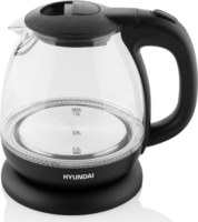 Hyundai VK101 1L Vízforraló - Fekete/Üveg