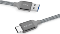 Nevox USB-C apa - USB 3.0 apa Adat- és töltőkábel 2m - Ezüst