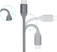 Nevox USB-C apa - USB 3.0 apa Adat- és töltőkábel 2m - Ezüst