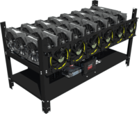 Akyga AKM081 VGA kripto bányász vázszerkezet - Mining Rig