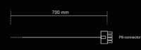 be quiet! CC-7710 1 x P8 tápkábel 0.7m