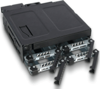 Icy Dock ToughArmor MB604SPO-B 4x2.5" - 5.25" HDD beépítő keret