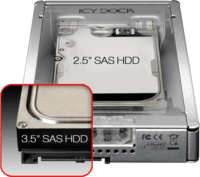 Icy Dock EZConvert Pro MB982IP-1S-1 2.5" 3.5" SAS Külső HDD ház - Fekete