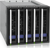 Icy Dock FatCage MB155SP-B 5x3.5" - 2x5.25" HDD beépítő keret