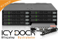 Icy Dock ToughArmor MB998SP-B 8x2.5" - 5.25" HDD beépítő keret