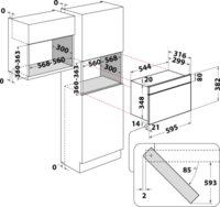 Whirlpool AMW 4920 WH Beépíthető Mikrohullámú sütő - Fehér