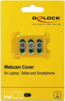 Delock 20656 Biztonsági fedél laptop webkamerához / tablethez / okostelefonhoz Ezüst (3 db / csomag)