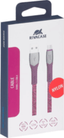 Rivacase PS6102 RD12 USB apa - USB-C apa Adat- és töltőkábel 1.2m - Piros