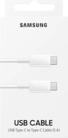 Samsung gyári USB 2.0 Type-C 5A Összekötő kábel 1m - Fehér