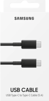Samsung gyári USB-C apa - USB-C apa Összekötő kábel 1m - Fekete