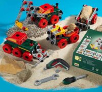 Theo Klein Multi-Tech + IXOLINO 107 darabos építőkészlet