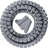 Brennenstuhl 1164360 Spirál kábelrendező 2.5m Szürke