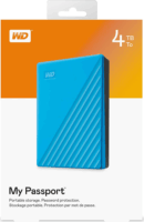 Western Digital 4TB My Passport USB 3.0 Külső HDD - Kék