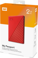 Western Digital 2TB My Passport USB 3.0 Külső HDD - Piros