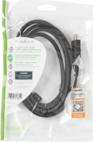 Nedis HDMI - HDMI Premium nagy sebességű HDMI™ kábel Ethernet átvitellel 2m Fekete