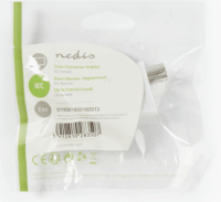 Nedis IEC (Koax) Hajlított Csatlakozó Aljzat Fehér (2 db)