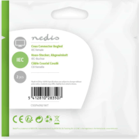 Nedis IEC (Koax) Hajlított Csatlakozó Aljzat Fehér (2 db)