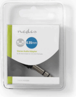 Nedis 6.35mm Jack apa - 3.5mm Jack anya Sztereó audió adapter Fekete