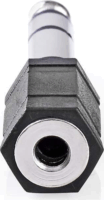 Nedis 6.35mm Jack apa - 3.5mm Jack anya Sztereó audió adapter Fekete