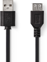 Nedis USB 2.0 Hosszabbító kábel 3m - Fekete