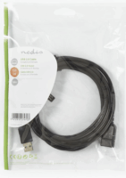 Nedis USB 2.0 Hosszabbító kábel 3m - Fekete