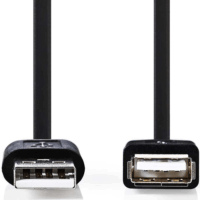 Nedis USB 2.0 Hosszabbító kábel 3m - Fekete