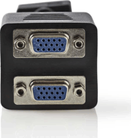 Nedis VGA elosztó kábel 0.2m Fekete