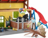 Schleich 42485 Farm World Lovas klub istálló