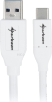 Sharkoon USB 3.1 Gen2 Type-A - Type-C Adatkábel 1m - Fehér