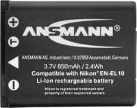 Ansmann A-Nik EN EL 10 akkumulátor Nikon fényképezőgépekhez 650mAh