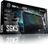 Sharkoon SKILLER SGK5 USB Gaming Mechanikus Billentyűzet DE - Fekete