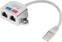Lanberg RJ45 apa - 2xRJ45 anya UTP Elosztó adapter