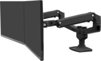 Ergotron 27" LX Dual Side-by-Side LCD TV/Monitor asztali dual tartó kar - Fekete (2 kijelző)