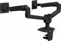 Ergotron 27" LX Dual Side-by-Side LCD TV/Monitor asztali dual tartó kar - Fekete (2 kijelző)