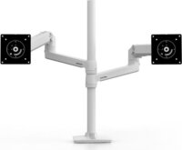 Ergotron 40" LX Dual LCD TV/Monitor asztali dual tartó kar - Fehér (2 kijelző)