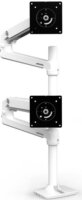 Ergotron 40" LX Dual LCD TV/Monitor asztali dual tartó kar - Fehér (2 kijelző)