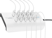Belkin Rock-Star Hálózati 10xUSB töltőállomás 120W Fehér
