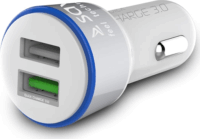 Savio SA-06/W Autós 2xUSB töltő 5.4A Fehér
