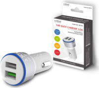 Savio SA-06/W Autós 2xUSB töltő 5.4A Fehér