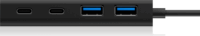 Icy Box IB-HUB1426-CPD USB 3.0 HUB (2+2 port) Fekete